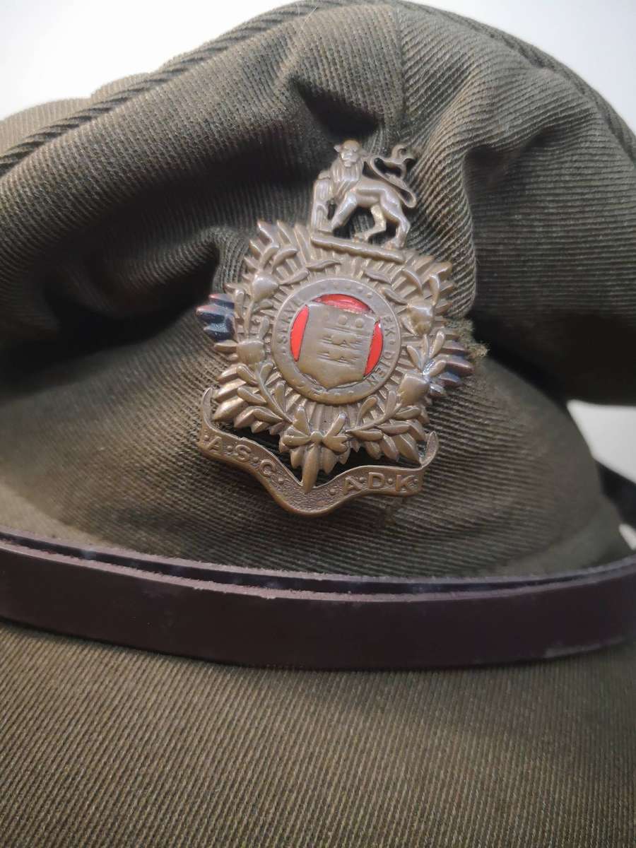 Vintage SADF / SA Army Services Corps Cap with Badge