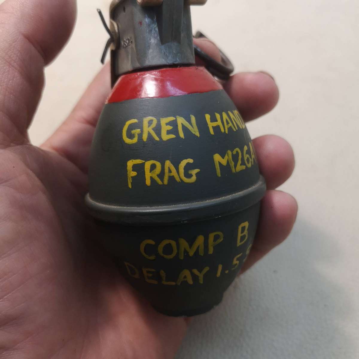 US M26A1 fragmentation 15 Sec hand grenade - FFE INERT - (Complete)