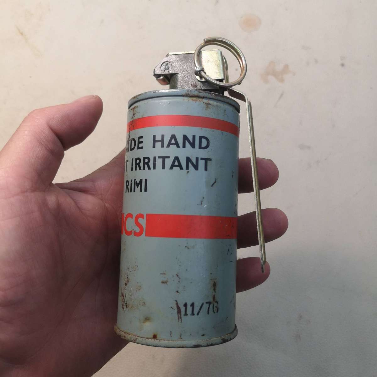 CS Tear Gas-Hand Grenade-FFE INERT