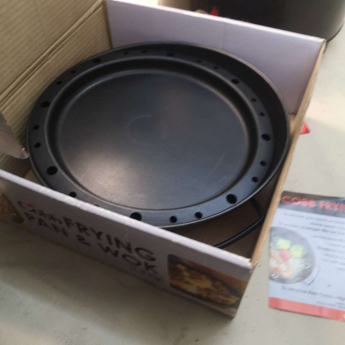 Cobb Portable Grill and a Frying Pan and Wok Set for the Grill