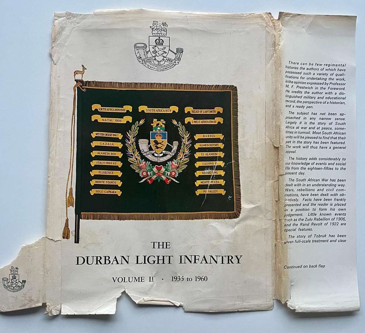 Two publications: Rand Light Infantry and The Durban Light Infantry Volume II - 1935 to 1960