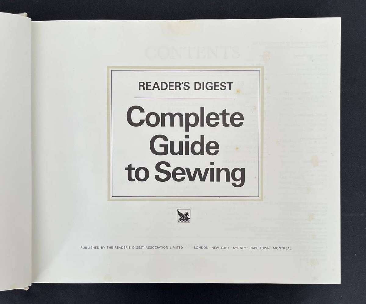 Reader's Digest Complete Guide to Sewing