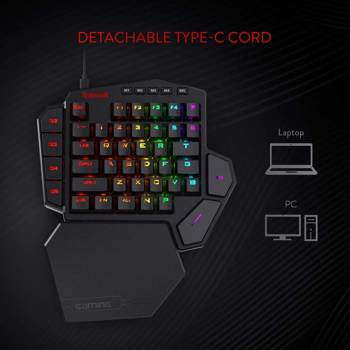 Redragon DITI - Mechanical One-Handed Keyboard