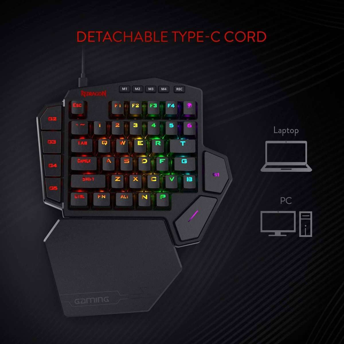 Redragon DITI K585 One-Handed Mechanical Gaming Keyboard