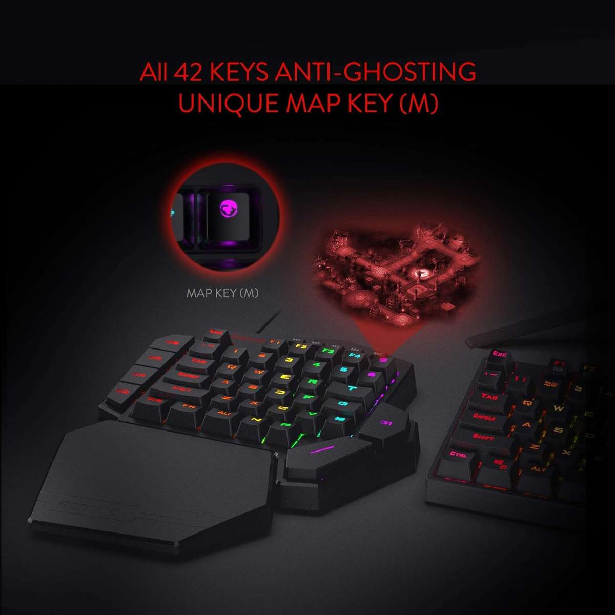 Redragon DITI - Mechanical One-Handed Keyboard