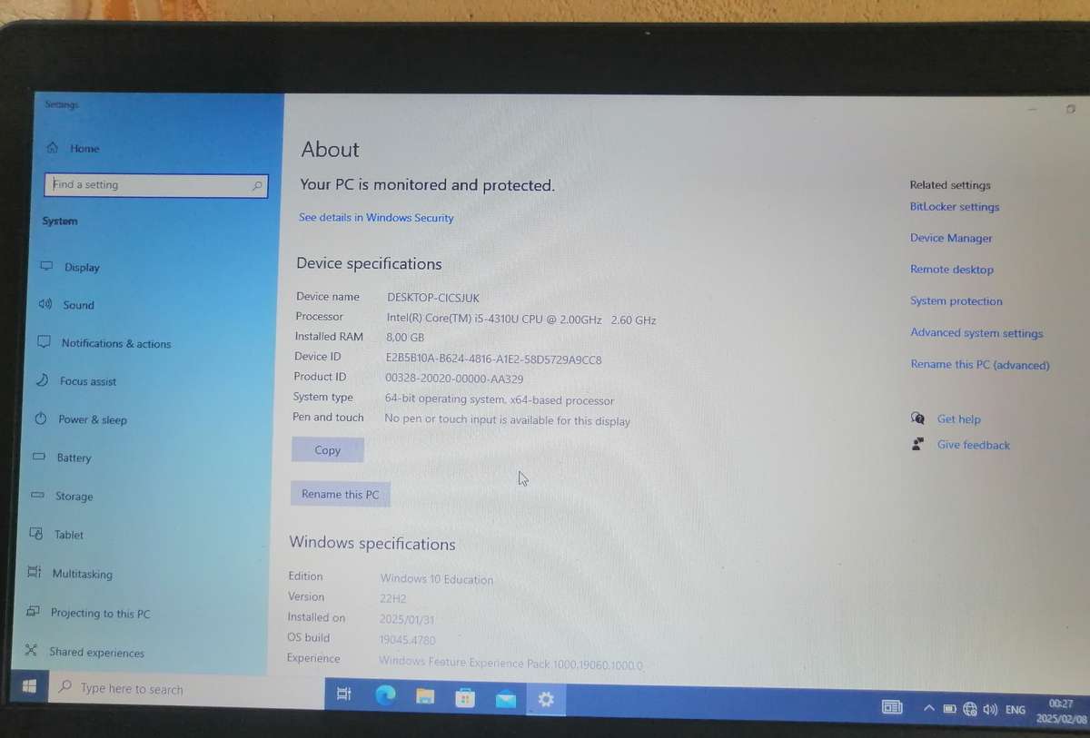 Dell Latitude E5540 i5 4th gen 8GB RAM 256GB SSD