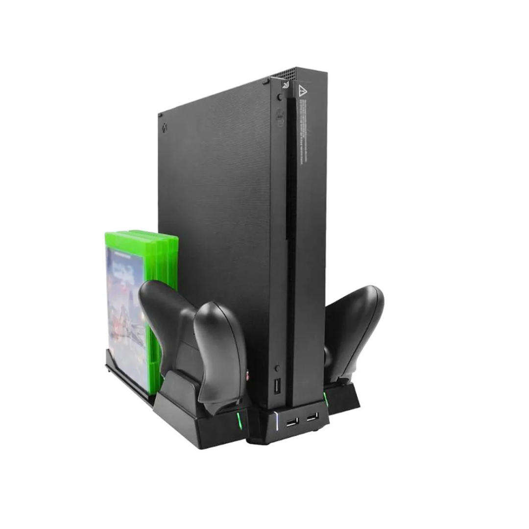 MultiFunctional Stand with Cooling Fan and Charging Dock for Xbox One X