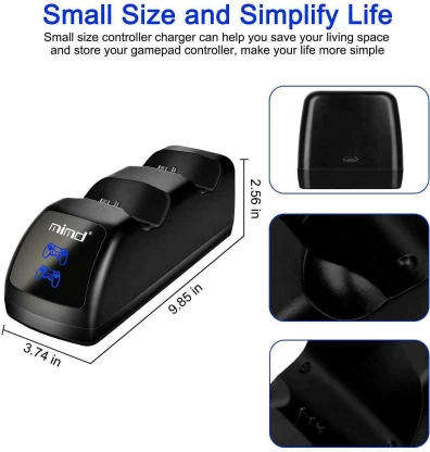 DW Mimd PS4 Controller Charging Stand for PS4/PS4 Slim/PS4 Pro