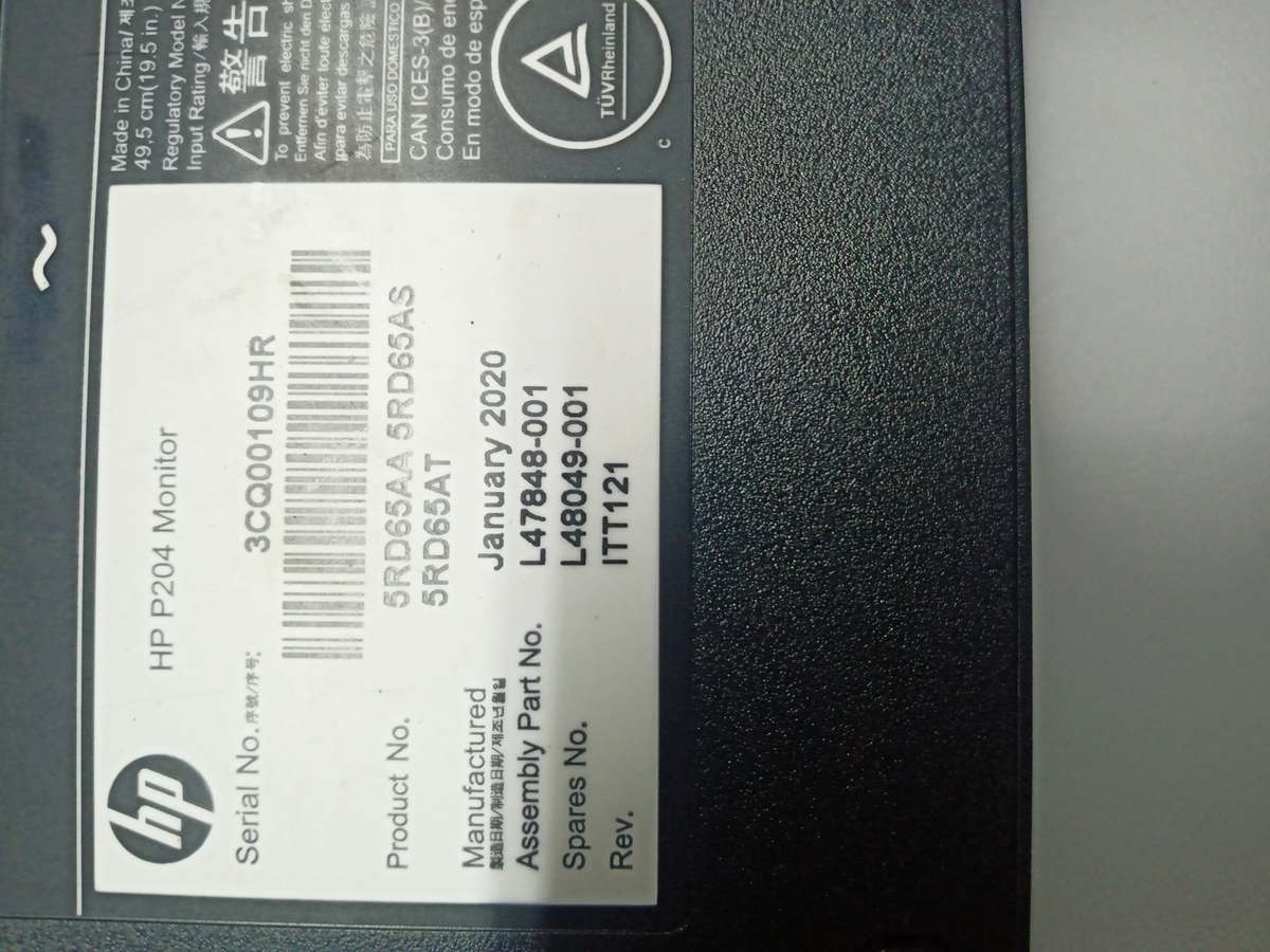 Monitor HP P204 19.5 inch HD led (5RD65AT)