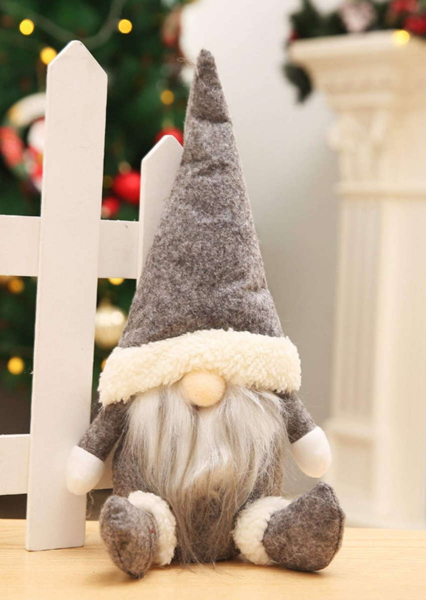 Gnome 1pc Santa Claus & Nordic Style Blank Face Doll Toy