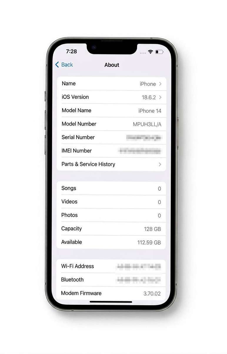 iPhone 14 128GB Midnight - Very Good Condition