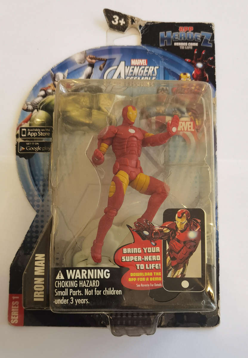 Marvel  Avengers Assemble App Heroez - Iron Man and Electro action figure