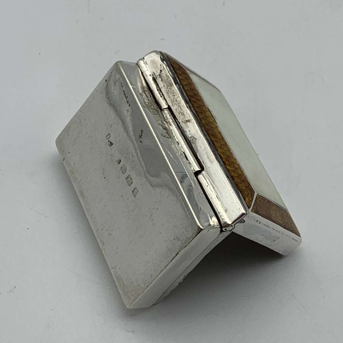 Antique Solid Silver & Enamel Trinket Box (1910) (27,4g)