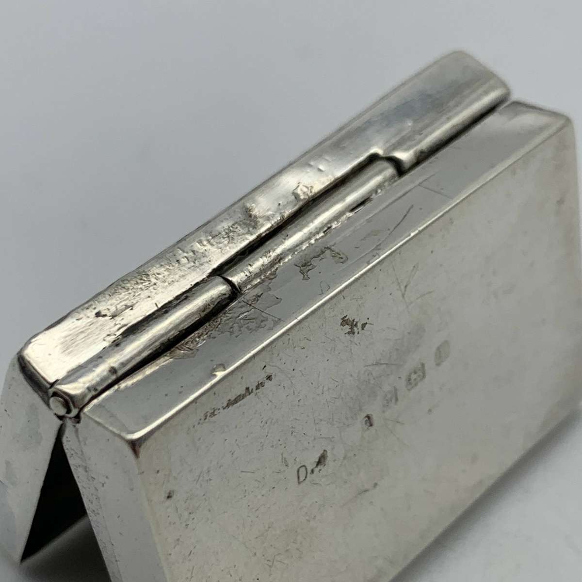Antique Solid Silver & Enamel Trinket Box (1910) (27,4g)