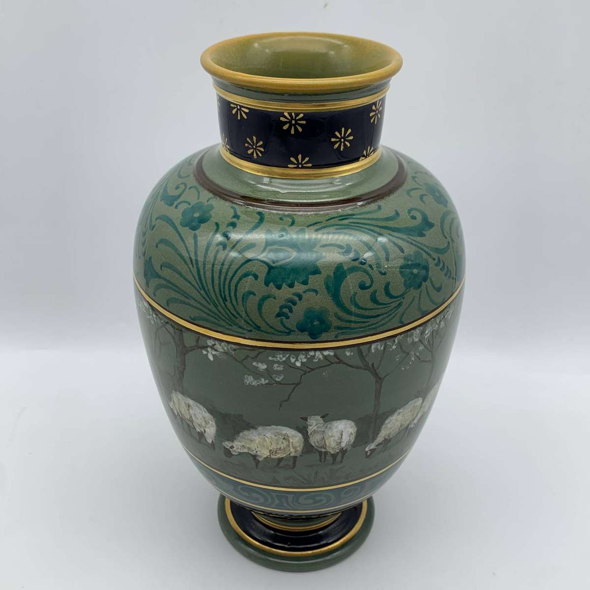 Doulton Lambeth 'Hannah Barlow' Faience Vase