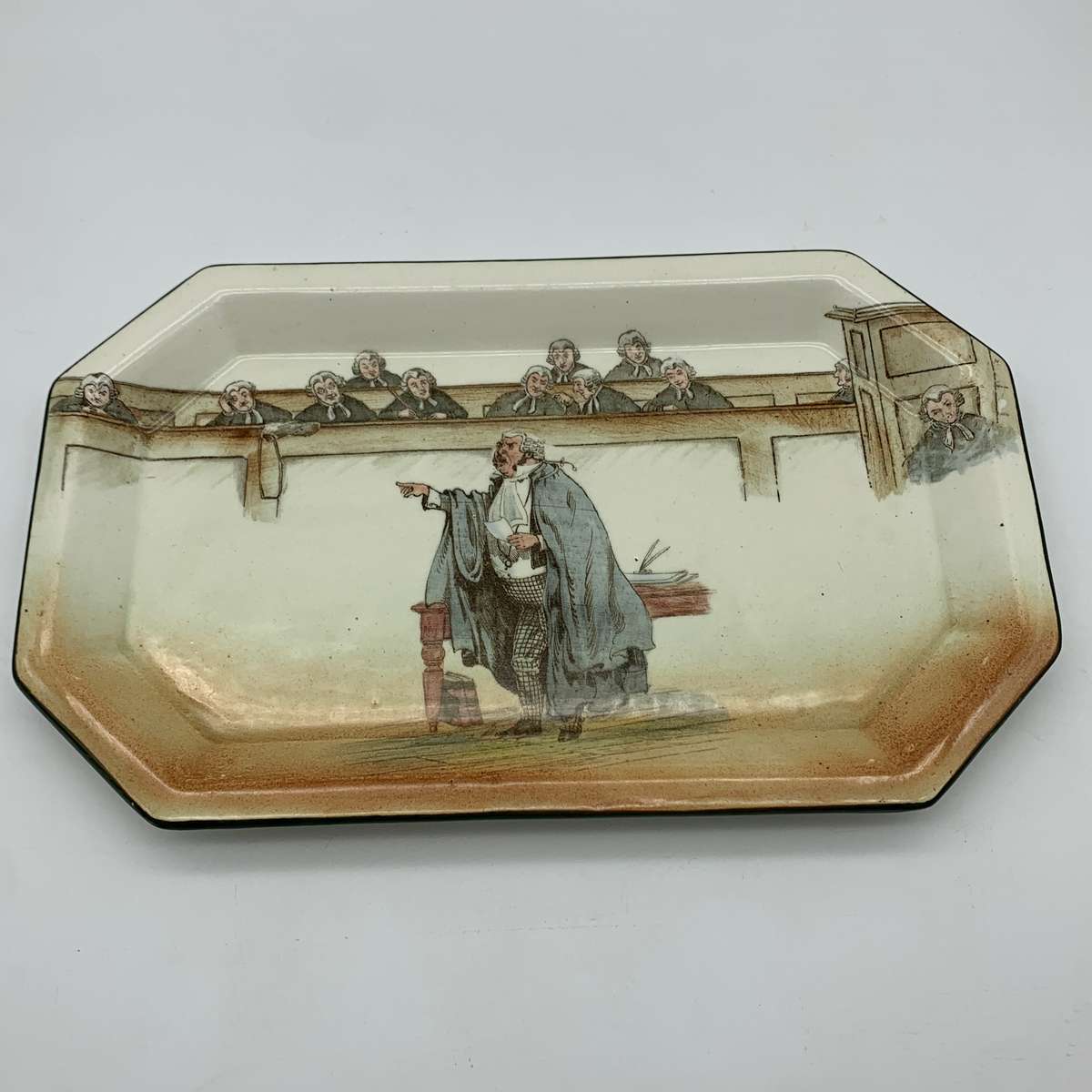 Scarce Royal Doulton 'Sergeant Buzfuz' Dickens Ware Tray (D2973)