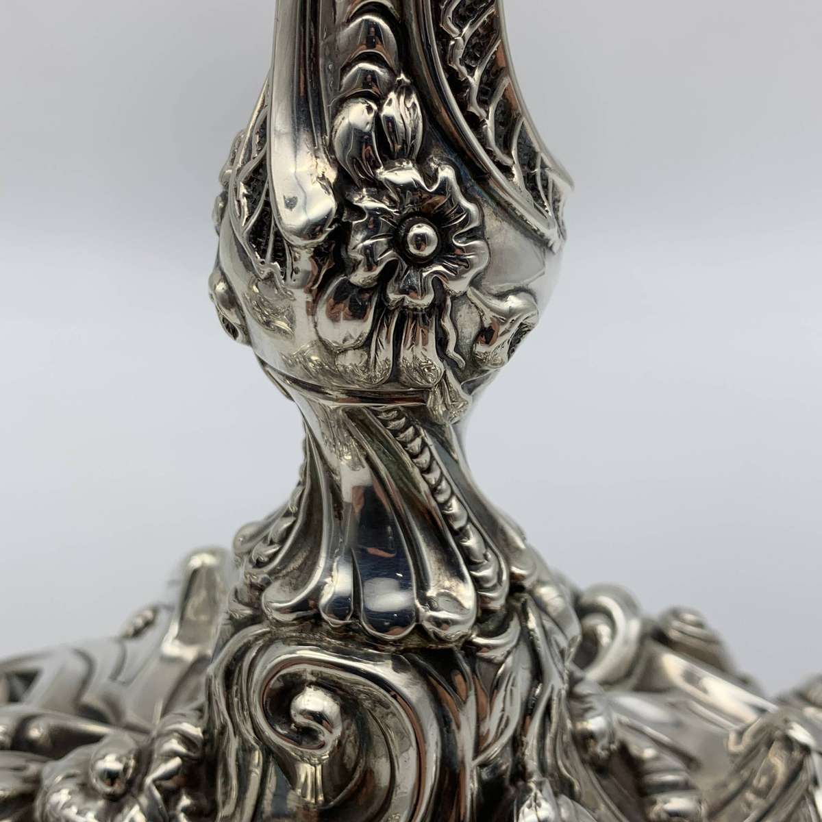 Pair Sterling Silver Georgian Candlesticks (1816)