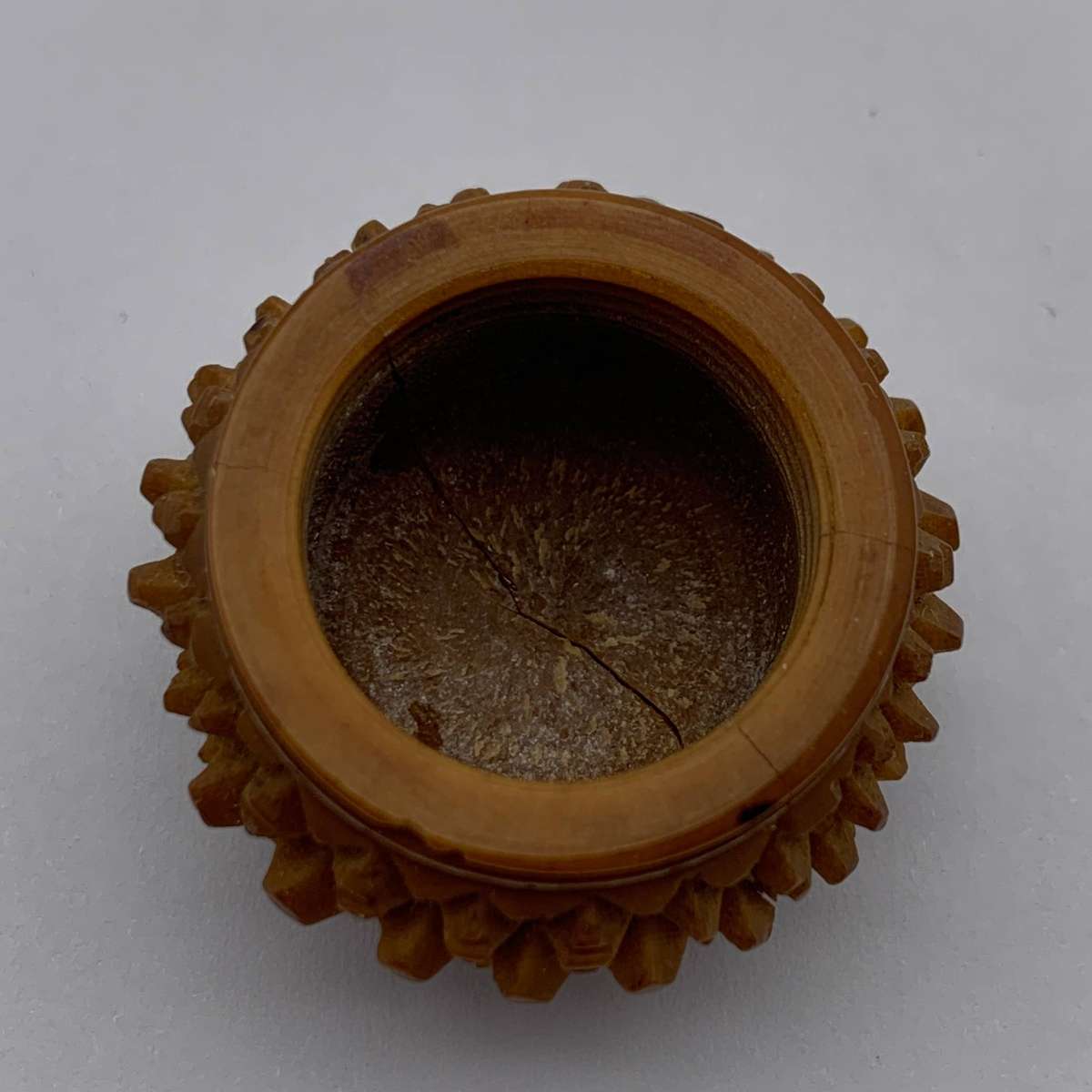 Antique Acorn Thimble Holder & Thimble