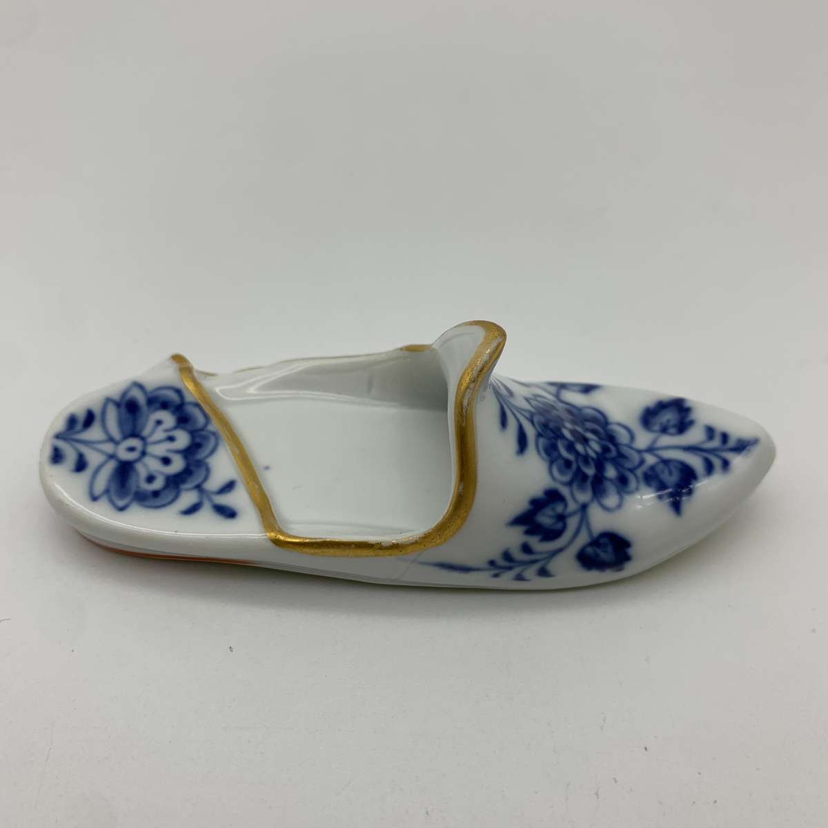 Antique Hand-Painted 'Meissen' Porcelain Slipper