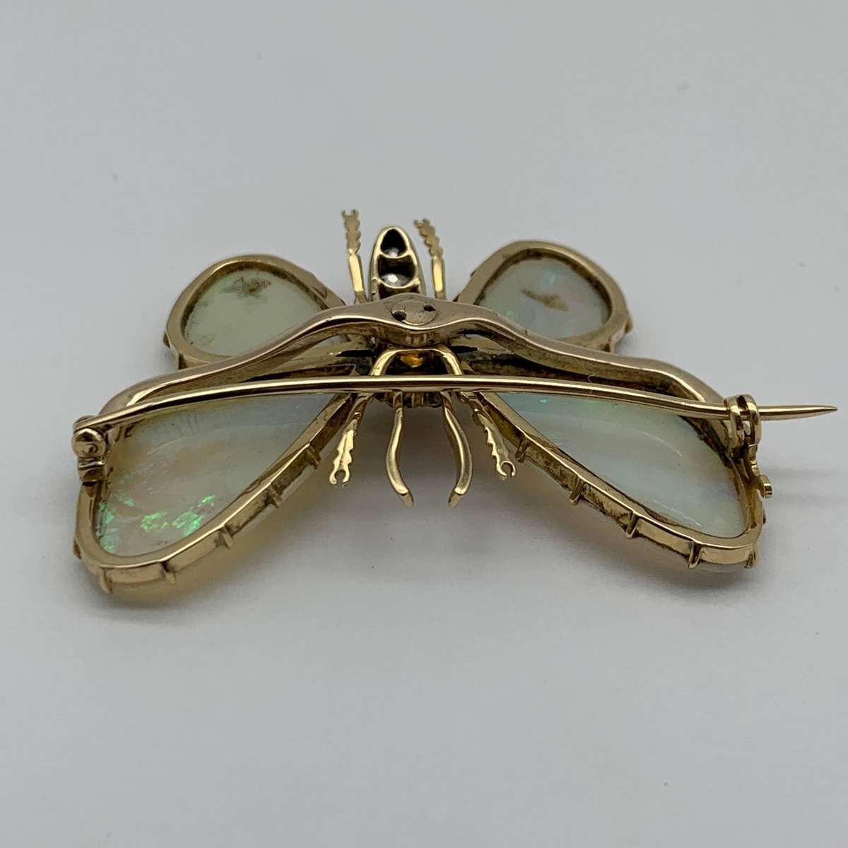 Victorian Gold, Opal, Diamond & Ruby 'Butterfly' Brooch