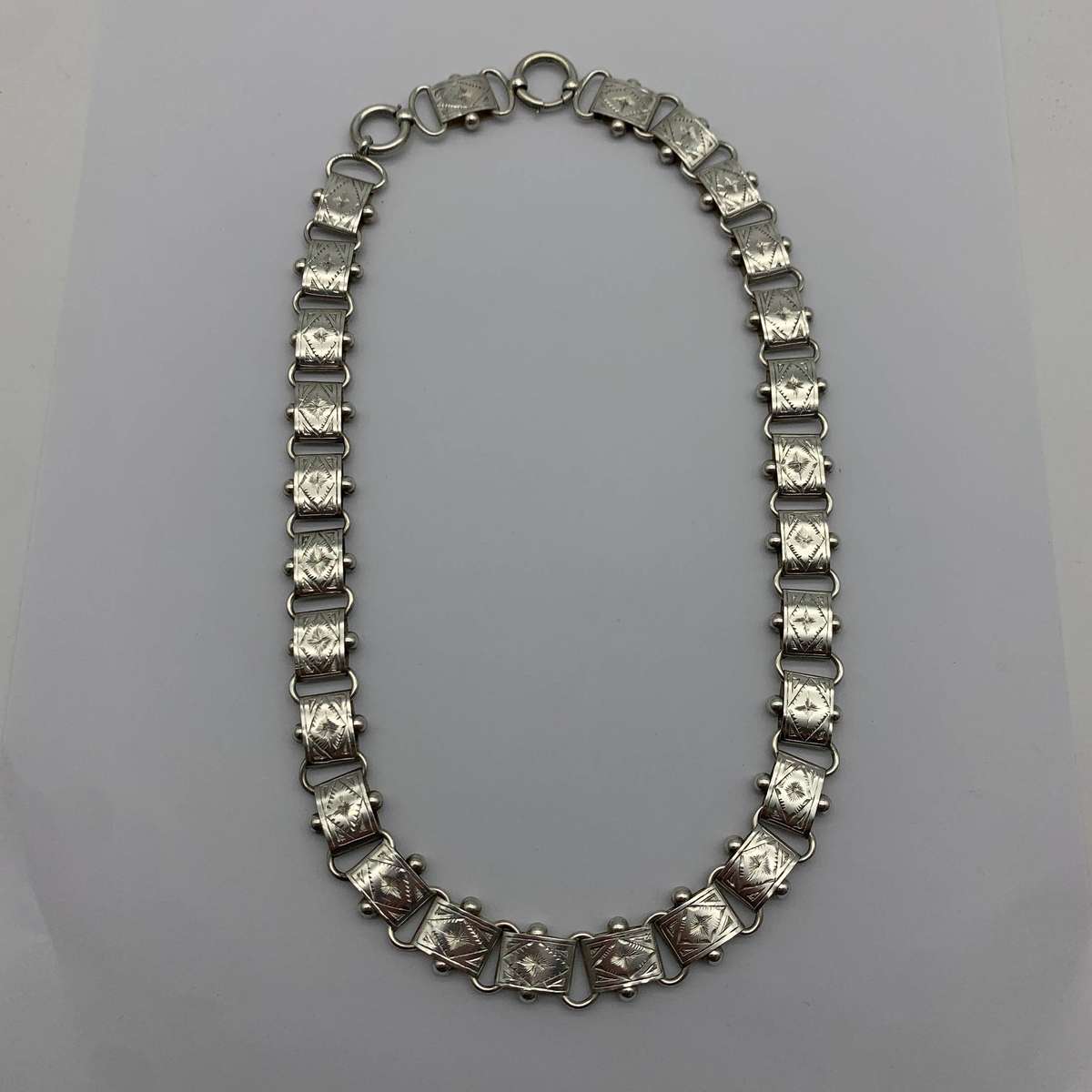 Antique Silver Collar Necklace