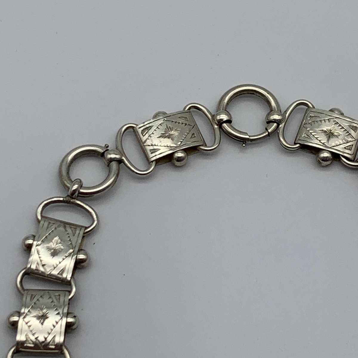 Antique Silver Collar Necklace