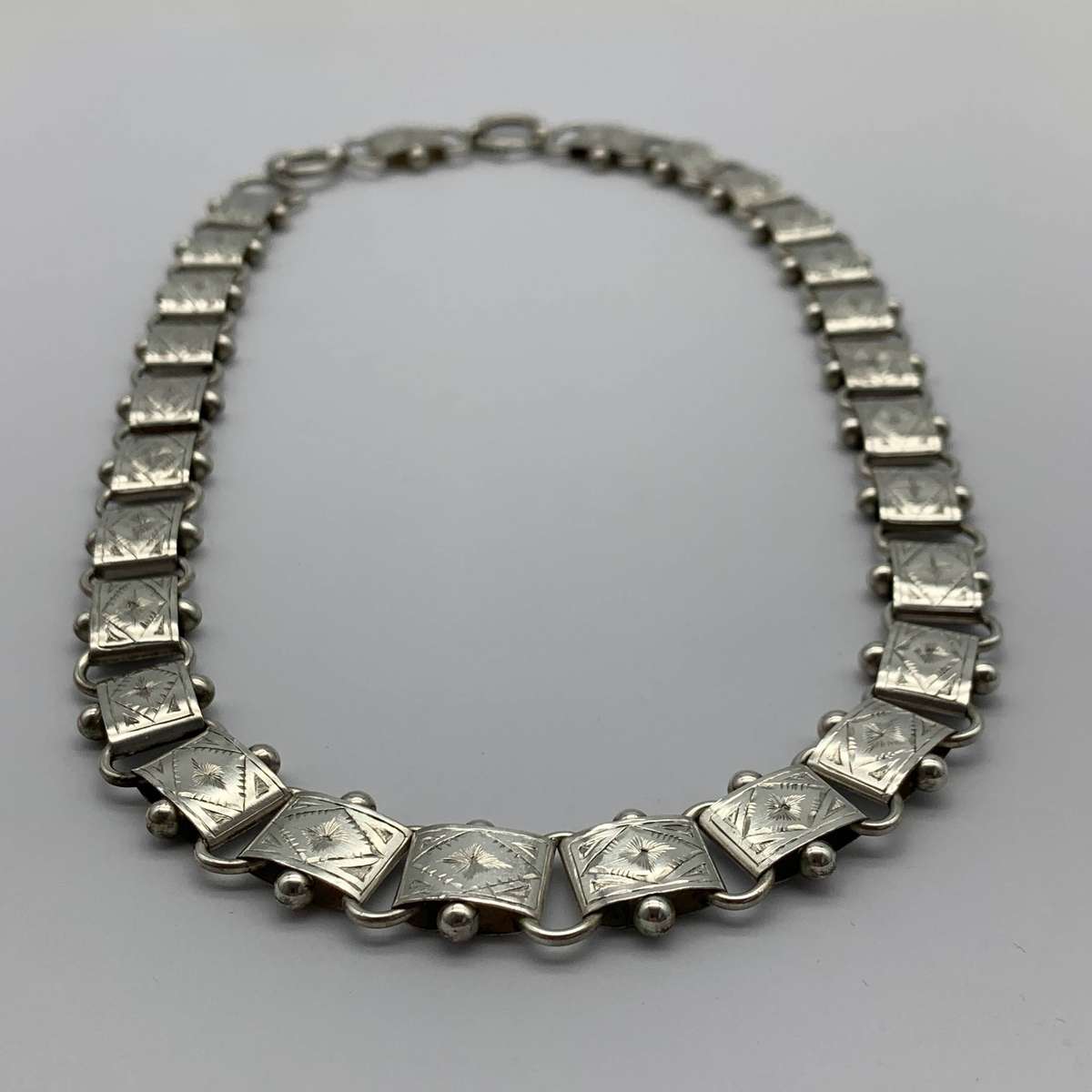 Antique Silver Collar Necklace