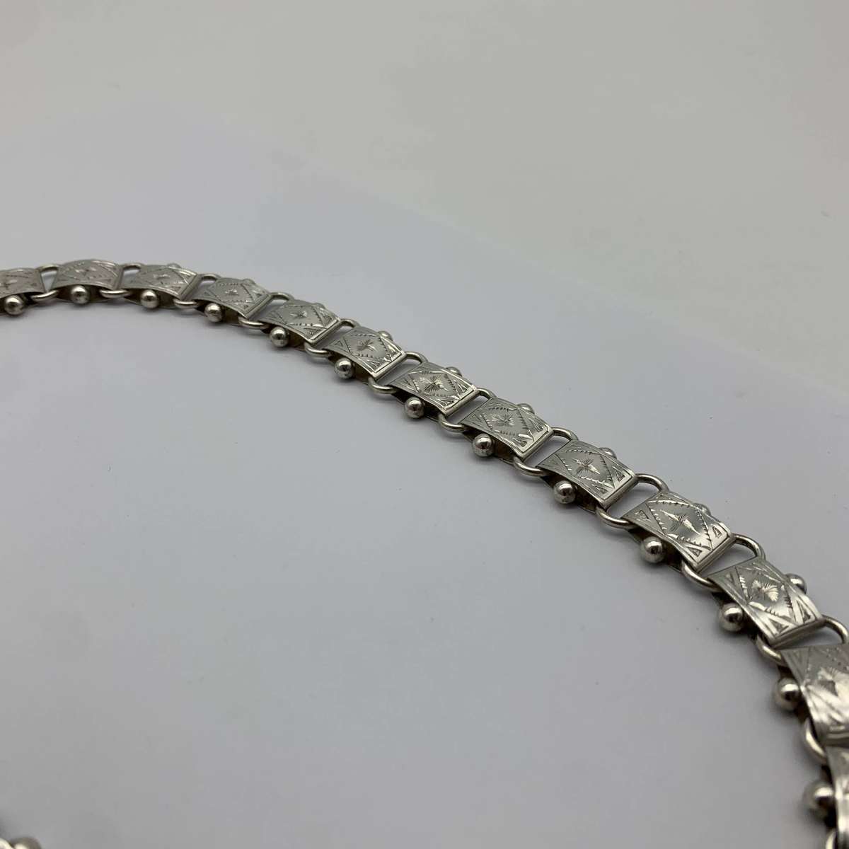 Antique Silver Collar Necklace