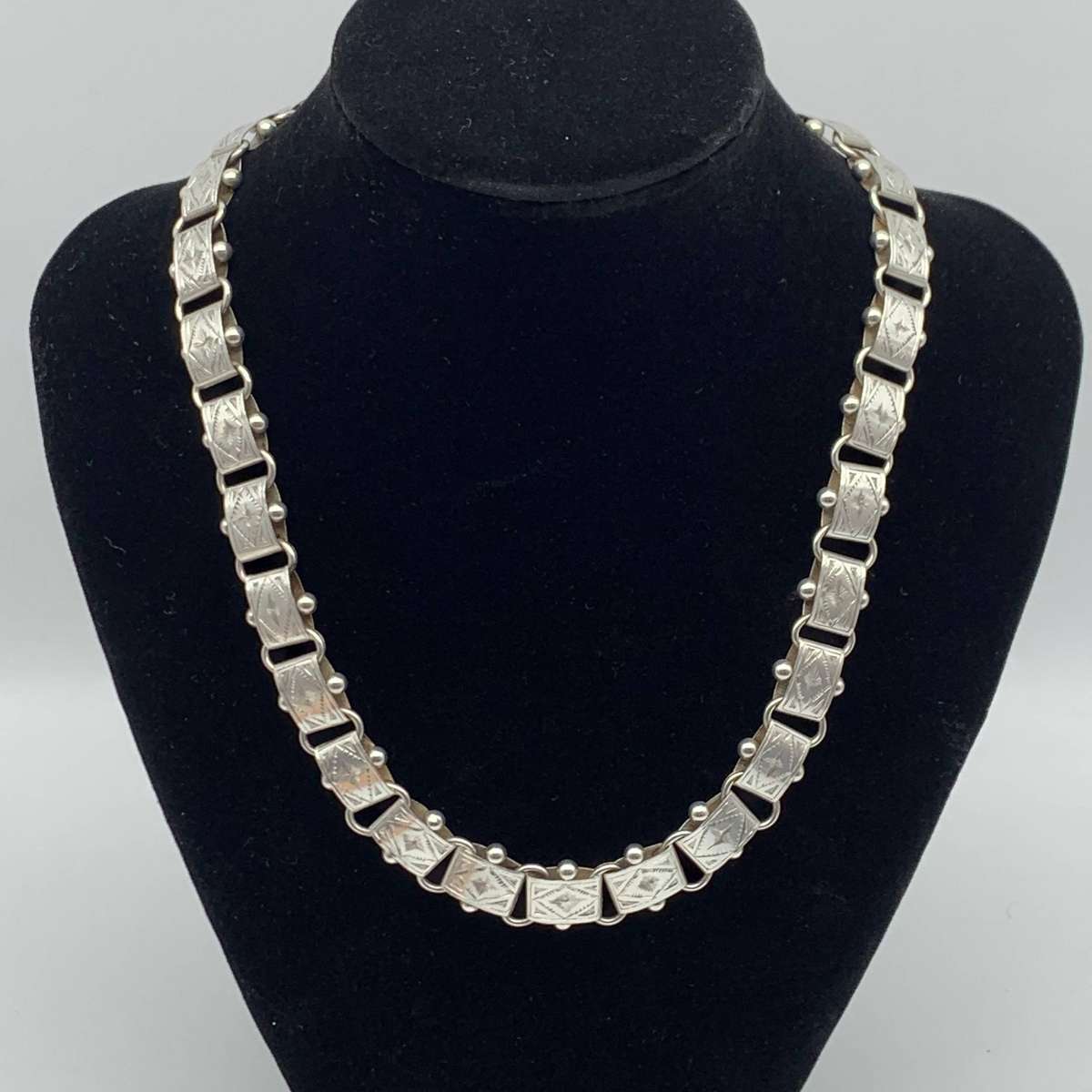 Antique Silver Collar Necklace