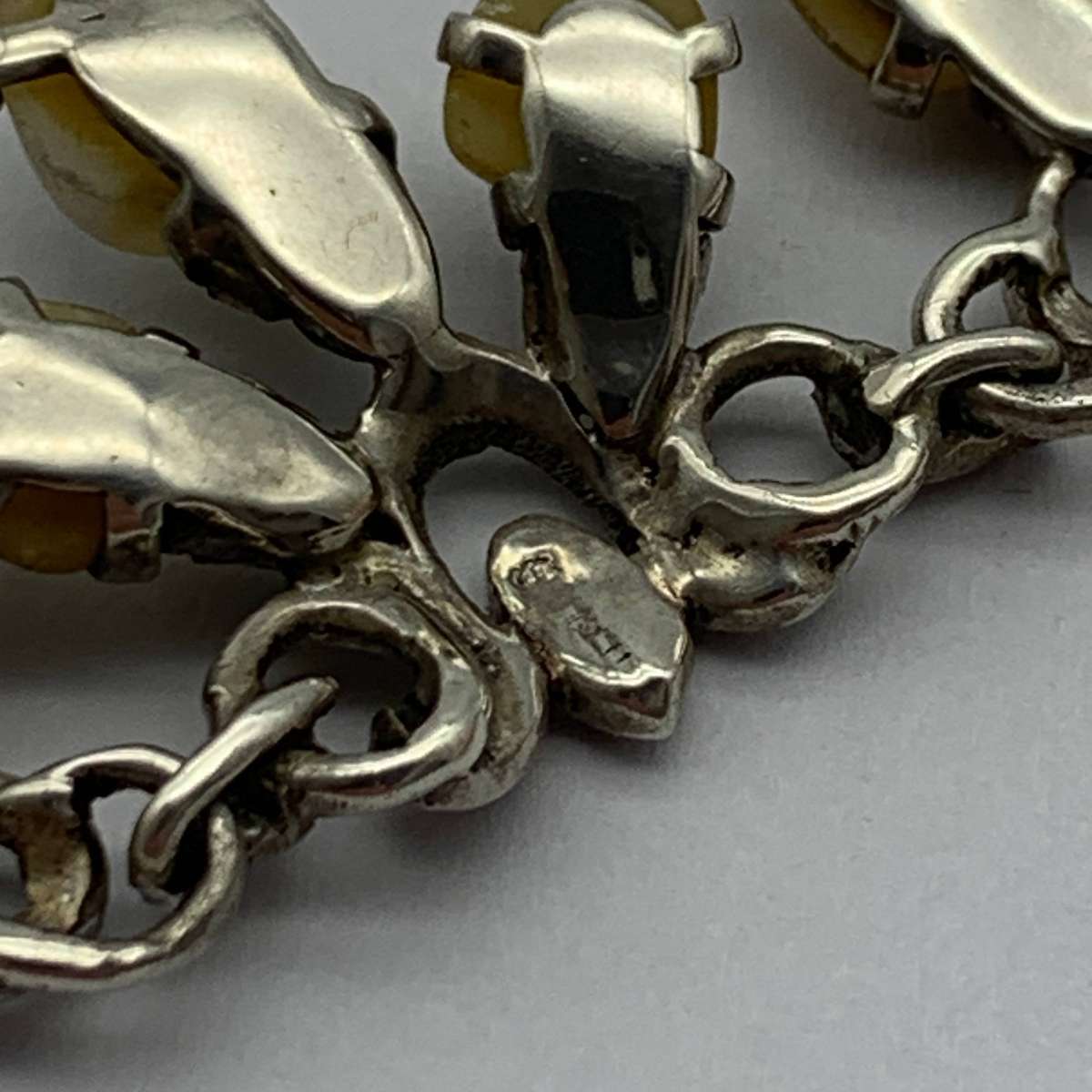 Vintage Silver, Marcasite & Pearl Necklace