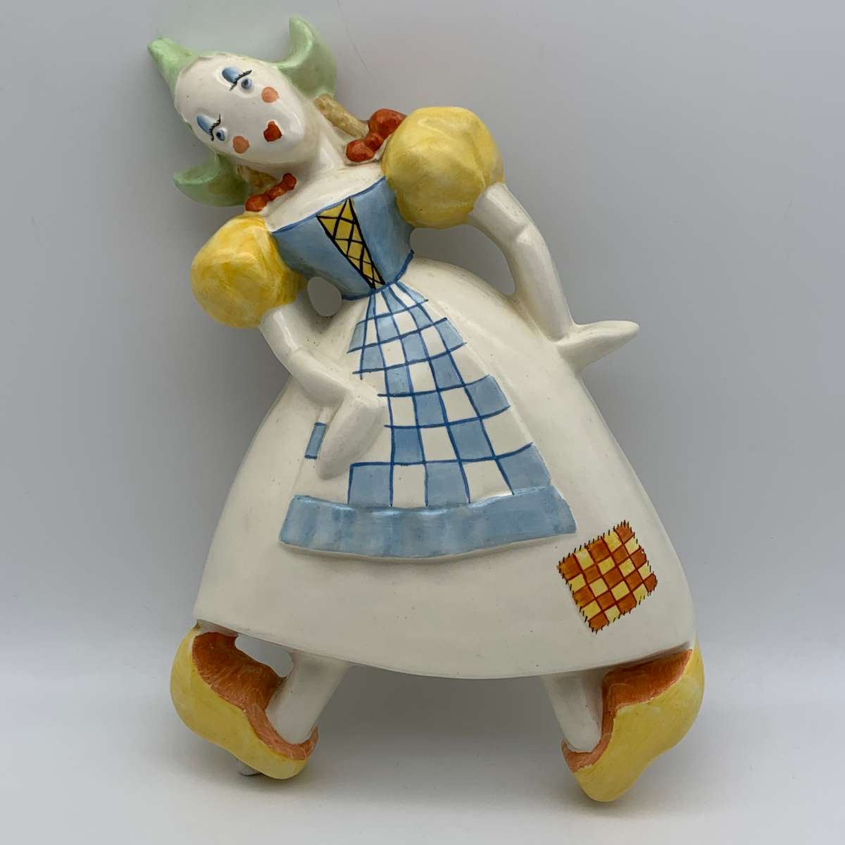 Art Deco Crown Devon Nursery Wall Plaque (Dutch Girl)