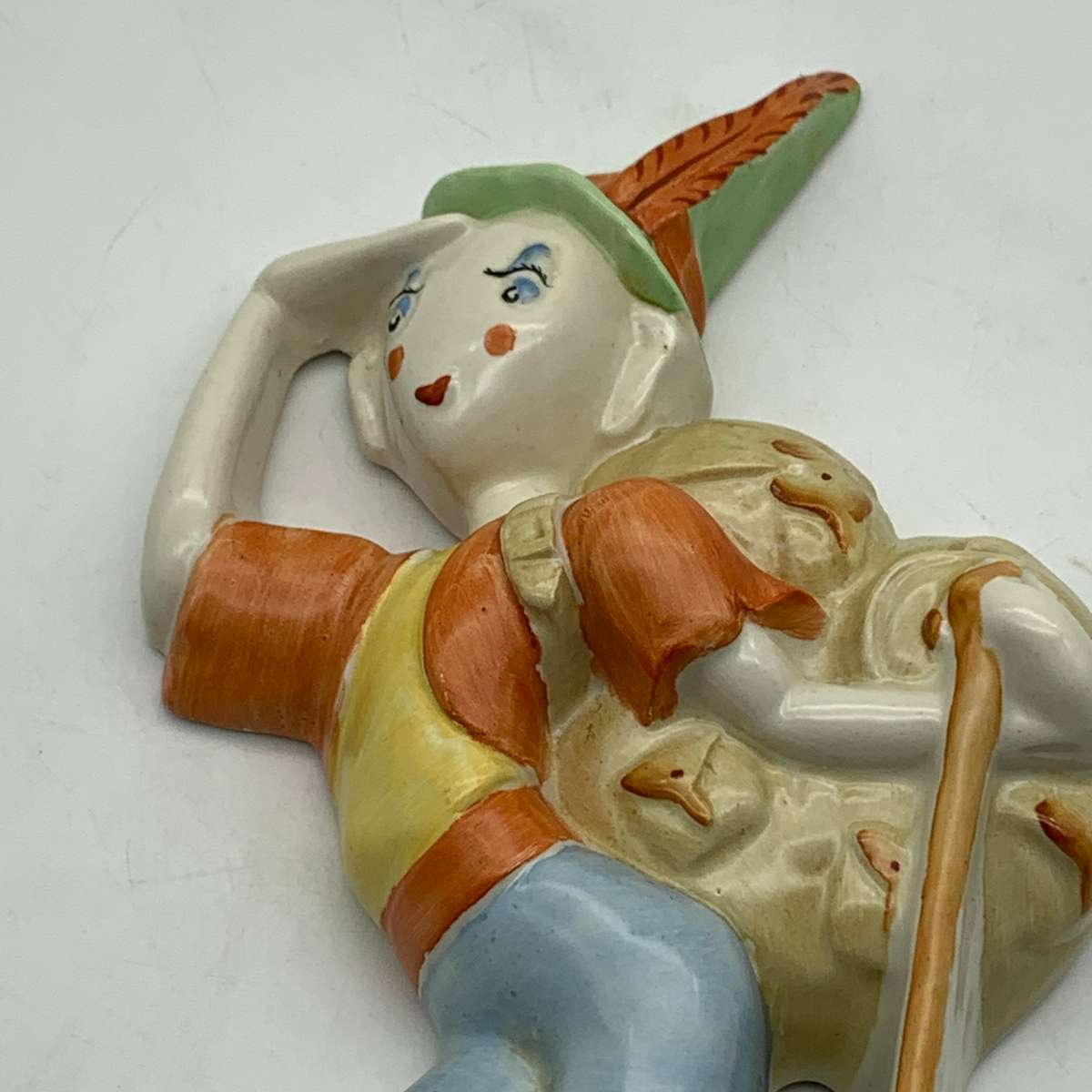 Art Deco Crown Devon Nursery Wall Plaque (Swiss Hiker)