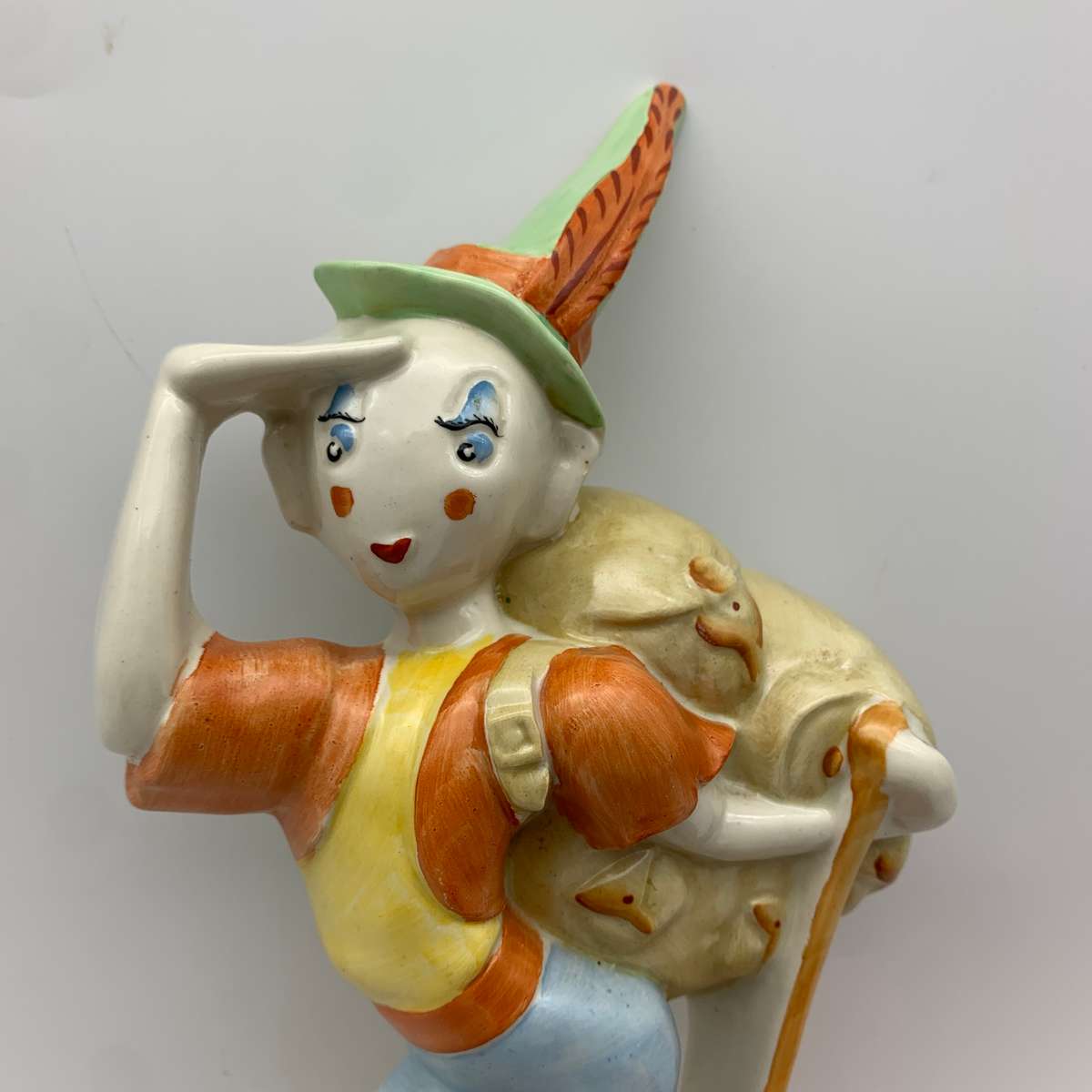 Art Deco Crown Devon Nursery Wall Plaque (Swiss Hiker)