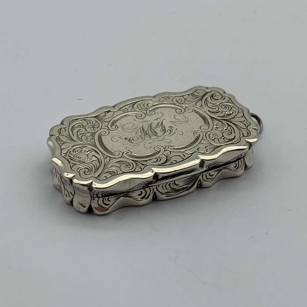 Large Silver Victorian Vinaigrette (1855)