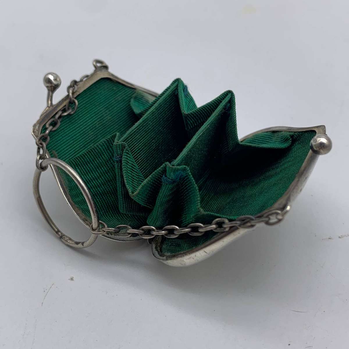 Antique Silver 'Cherubs' Chatelaine Purse