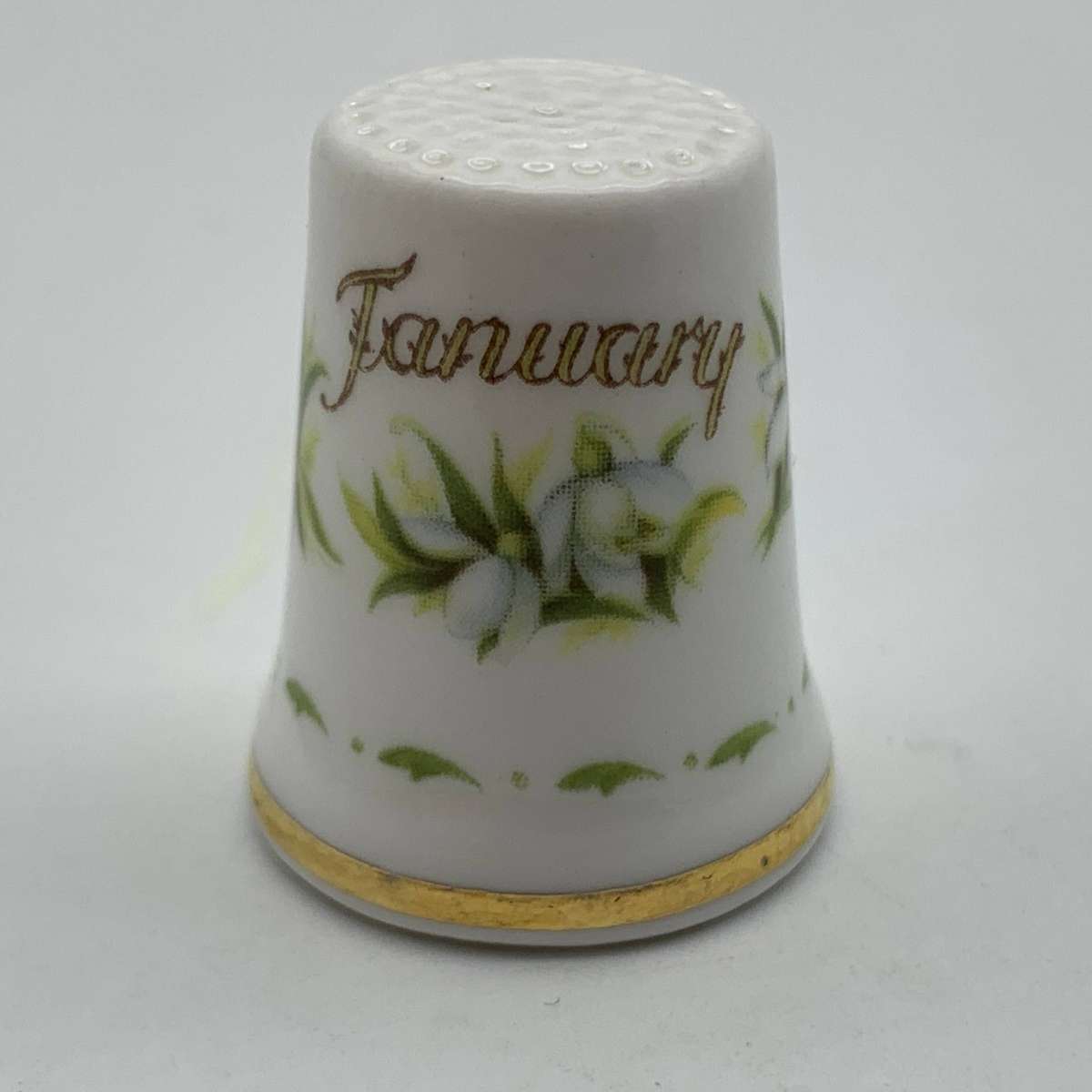Royal Albert 'Flower of the Month' Thimble (January)