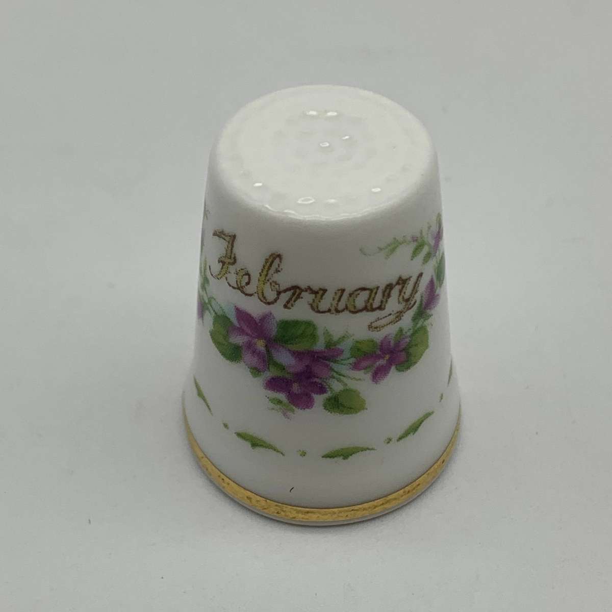 Royal Albert 'Flower of the Month' Thimble (February)