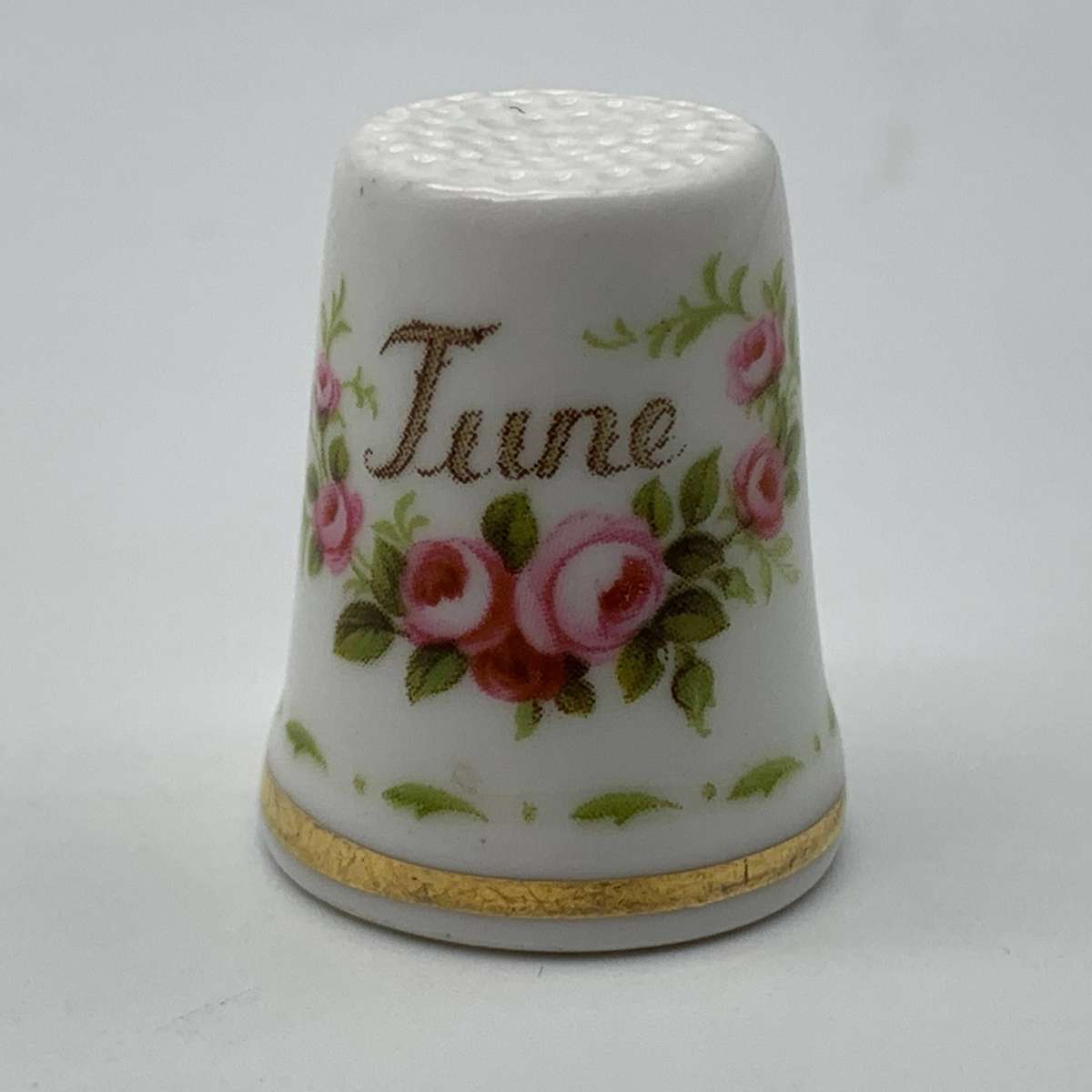 Royal Albert 'Flower of the Month' Thimble (June)