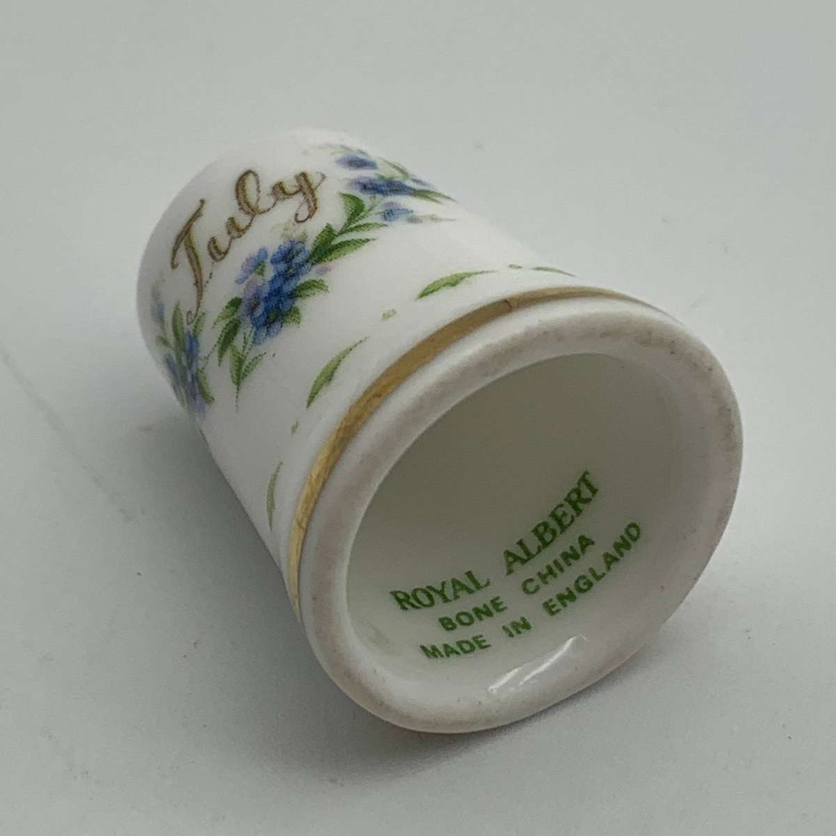 Royal Albert 'Flower of the Month' Thimble (July)