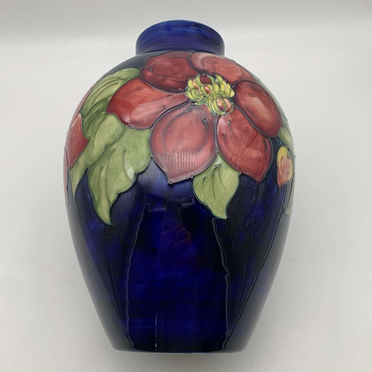 Very Large 1940/50's Moorcroft 'Clematis' Vase (Rare Shape)