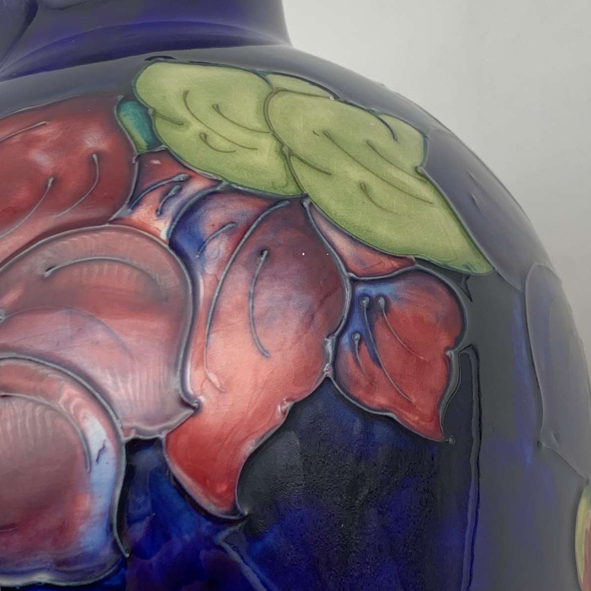 Very Large 1940/50's Moorcroft 'Clematis' Vase (Rare Shape)