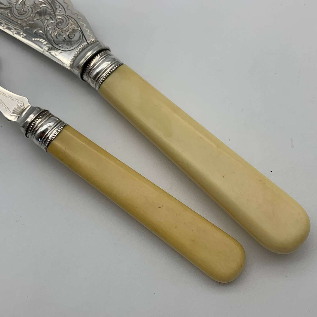 Lovely Antique Pair of Fish Servers
