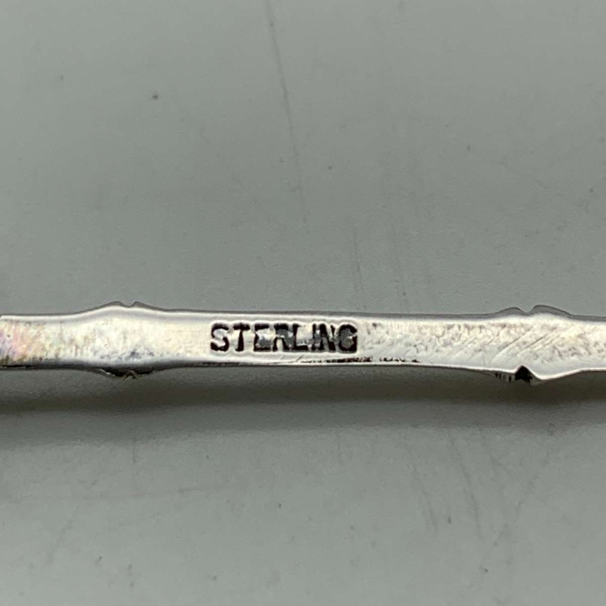 Six Small Vintage 'Japanese' Sterling Silver Spoons