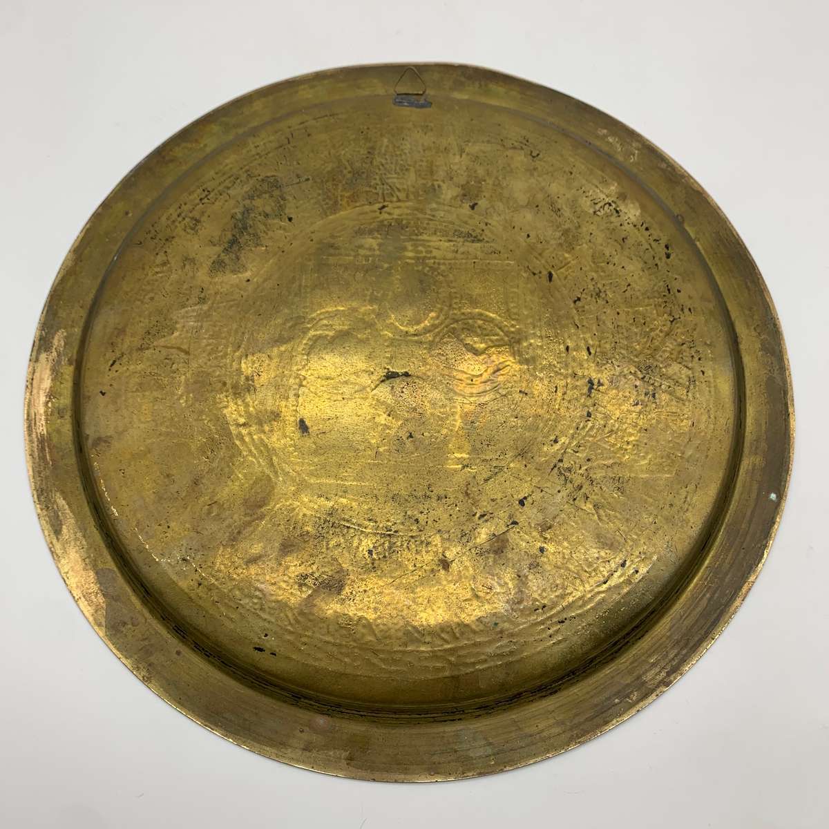 Large Antique Egyptian 'Cairo Ware' Brass, Silver & Copper Plate