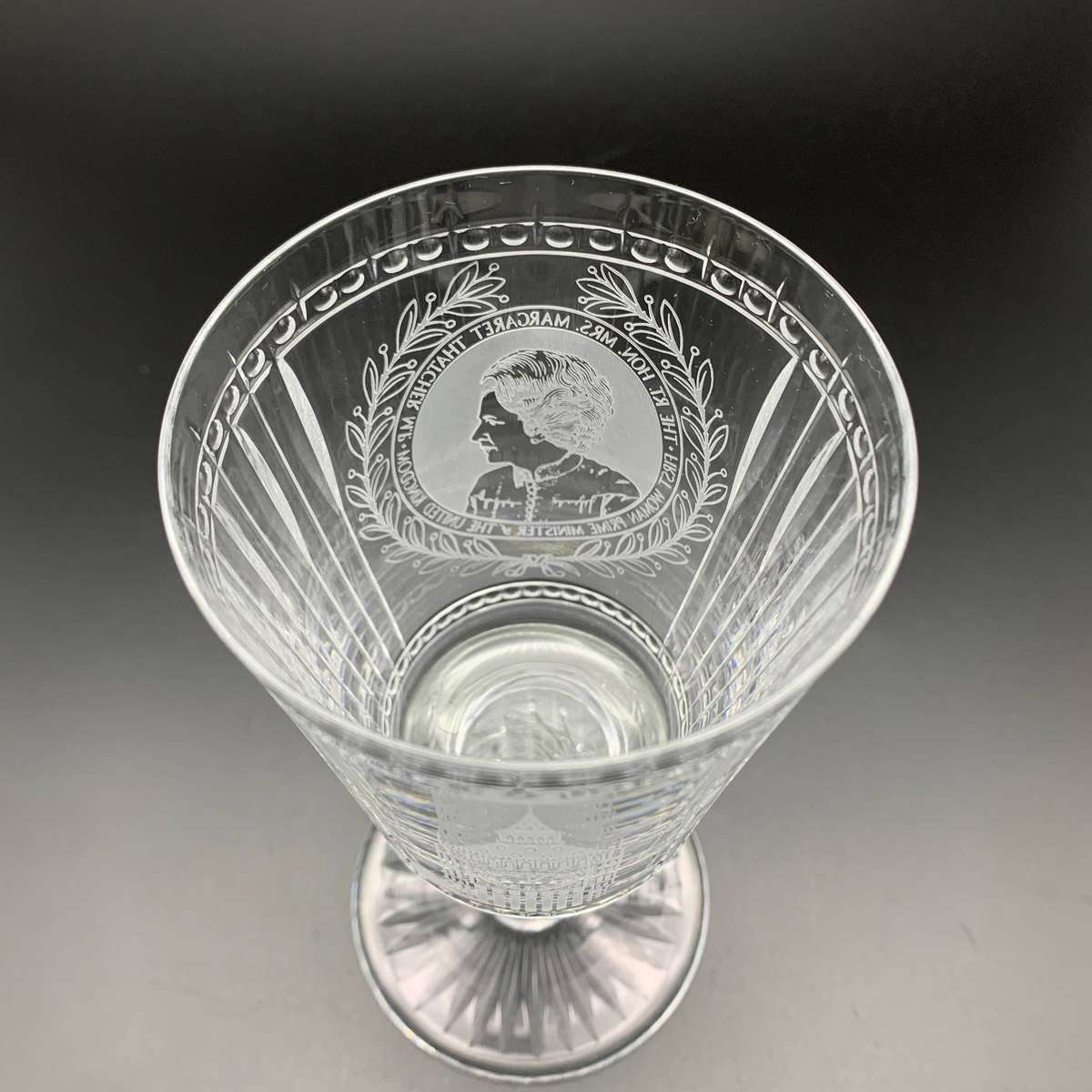 Superb Quality 'Margaret Thatcher' Crystal Goblet (Ltd Edition)