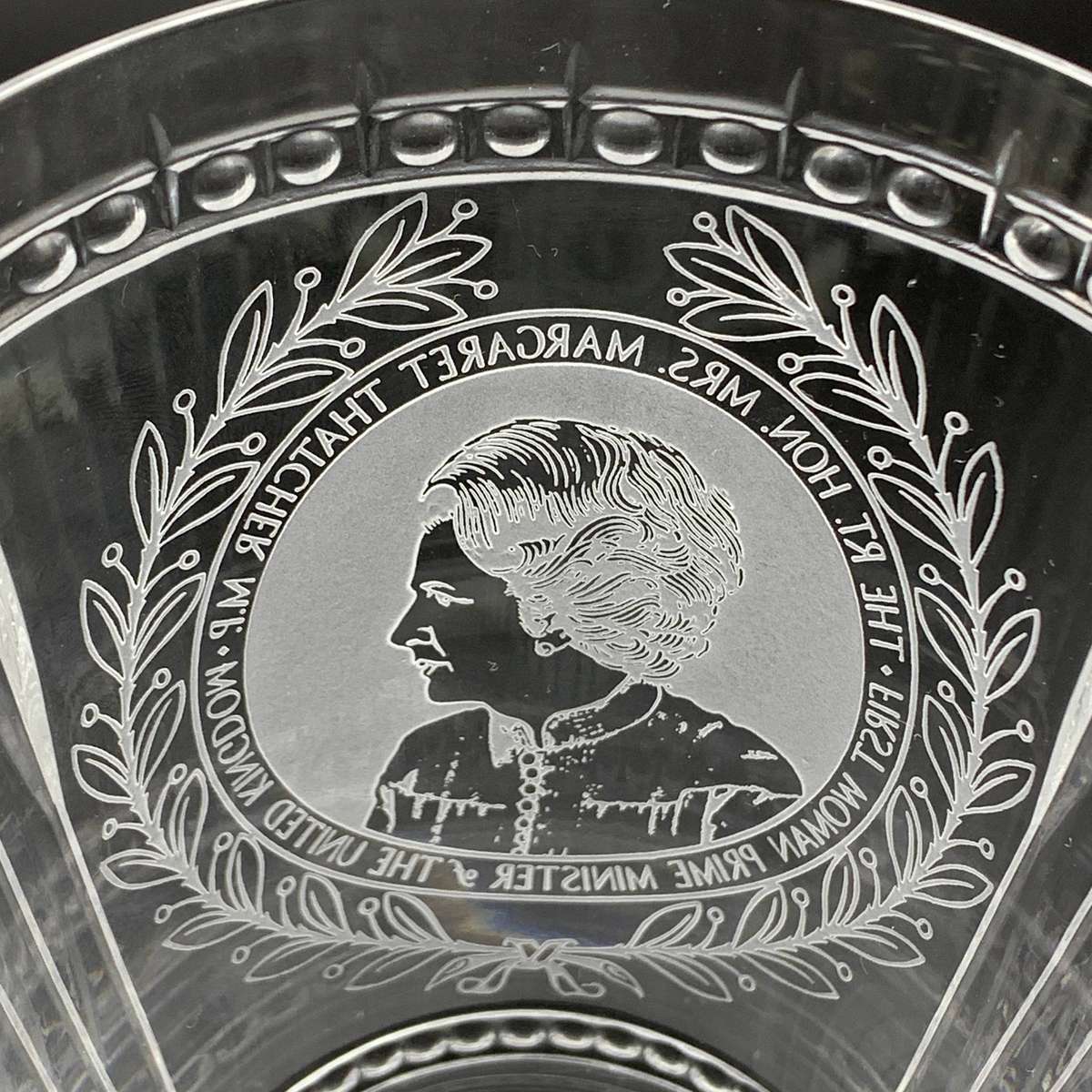 Superb Quality 'Margaret Thatcher' Crystal Goblet (Ltd Edition)