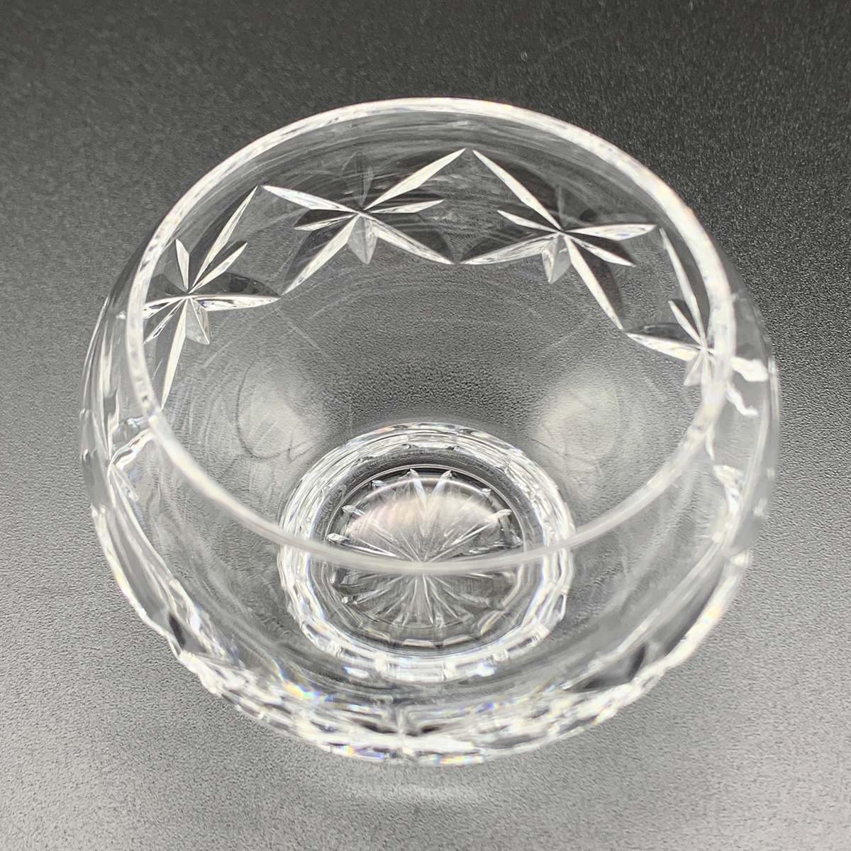 Small Vintage 'Rose Bud' Cut-Crystal Bowl