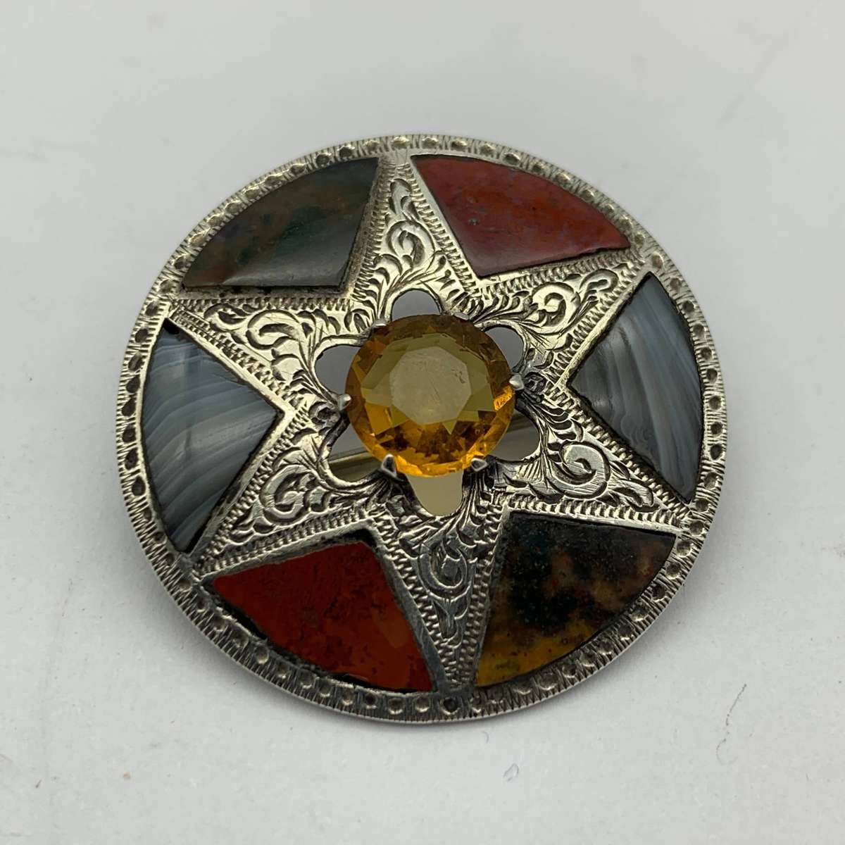 Antique Scottish Silver Brooch
