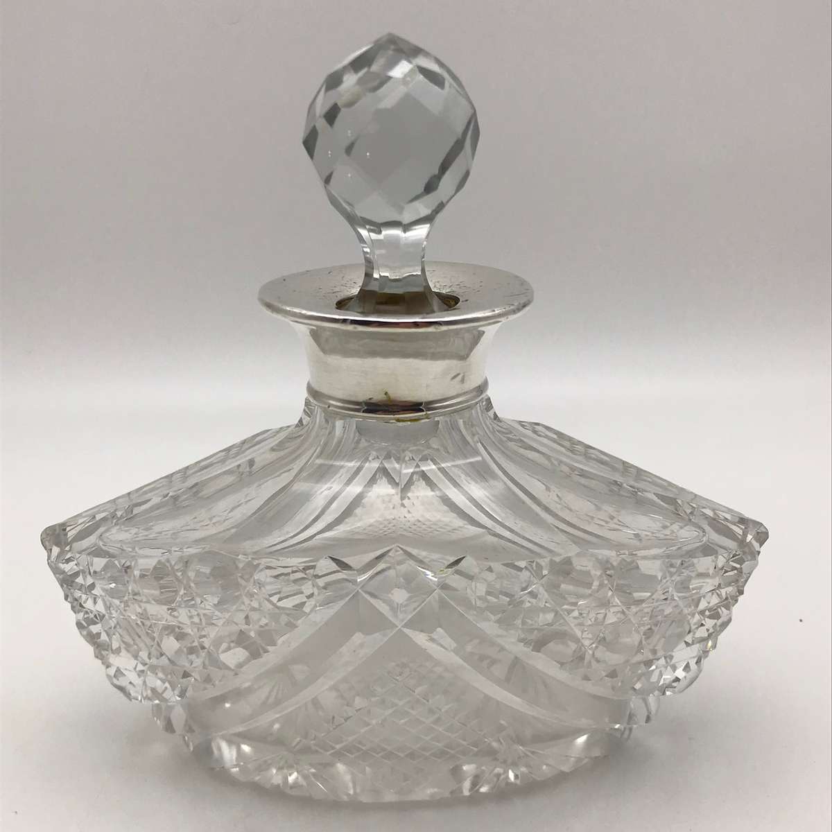 Early Silver & Crystal Scent Bottle (1929)