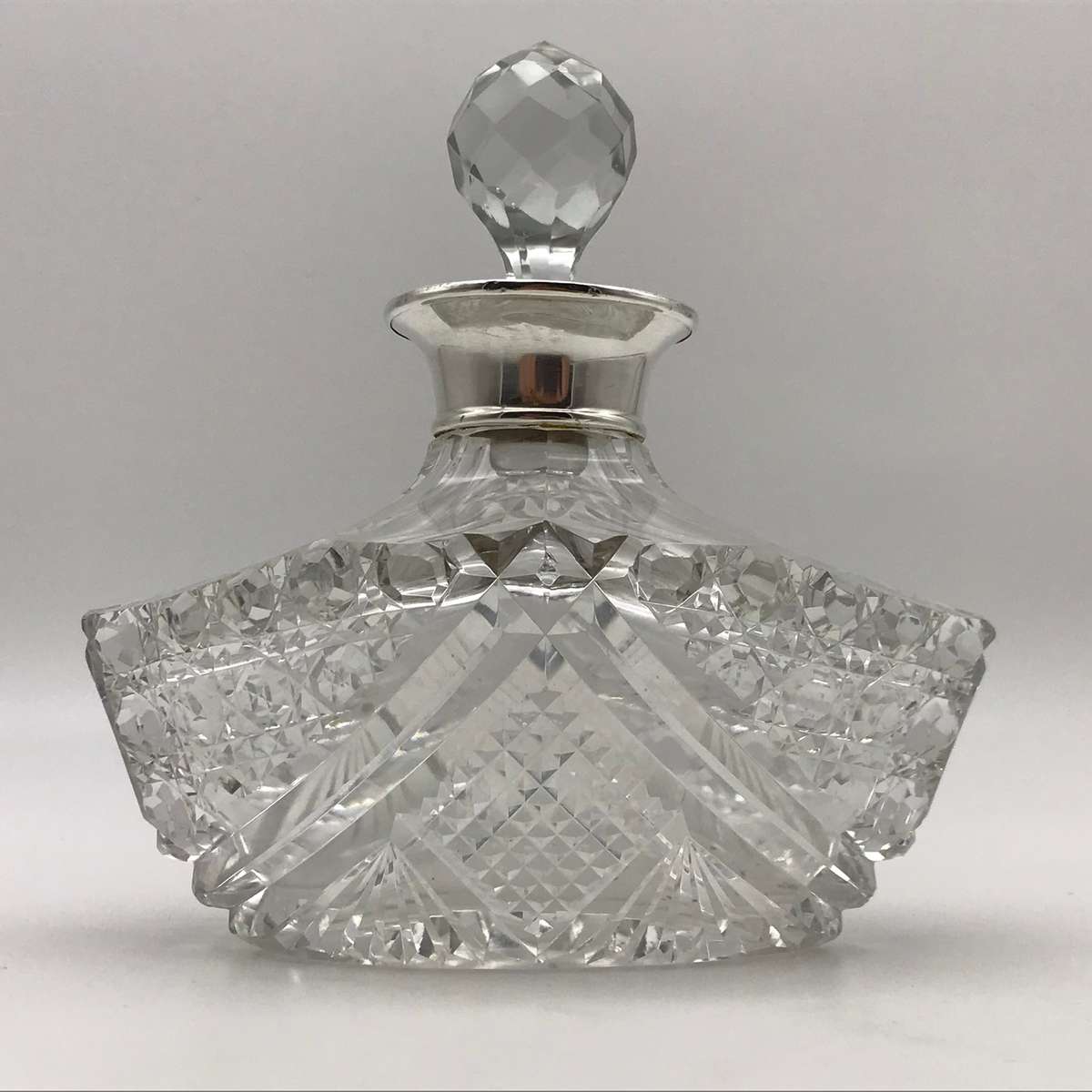 Early Silver & Crystal Scent Bottle (1929)